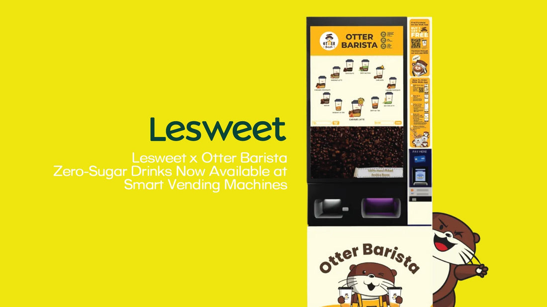 Lesweet x Otter Barista: Zero-Sugar Drinks Now Available at Smart Vending Machines