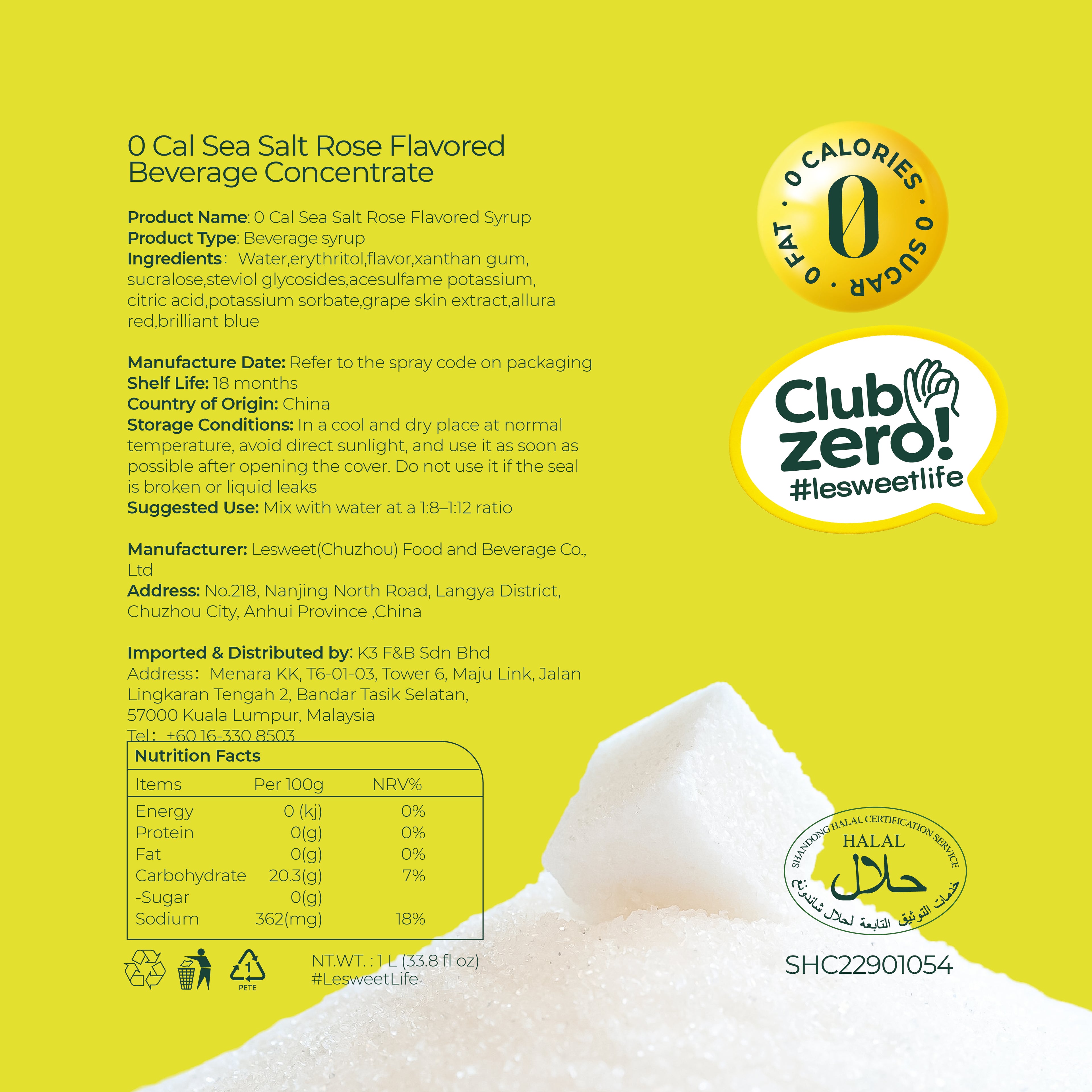 Sea Salt Rose - 0 Calories