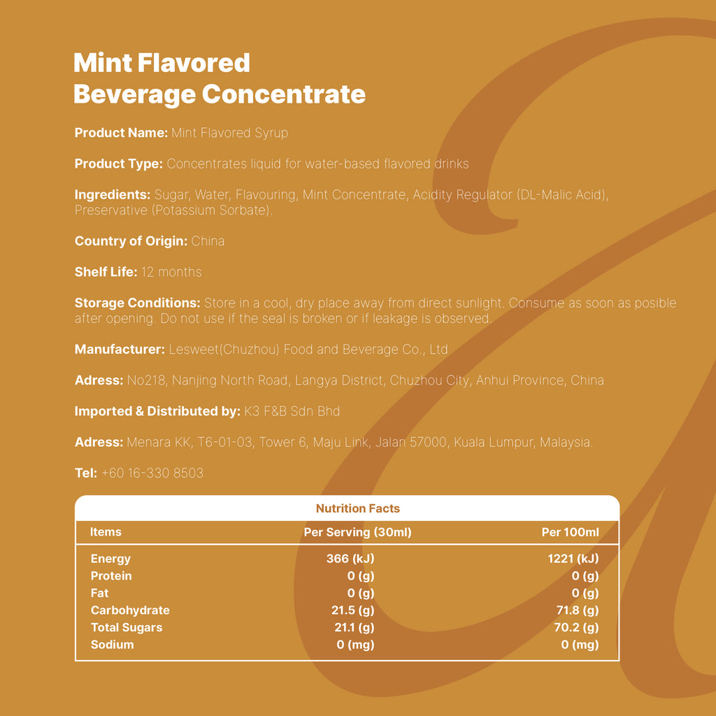 Amato Mint Flavored Syrup
